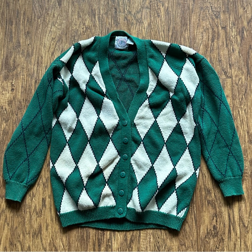 Vintage argyle sweater